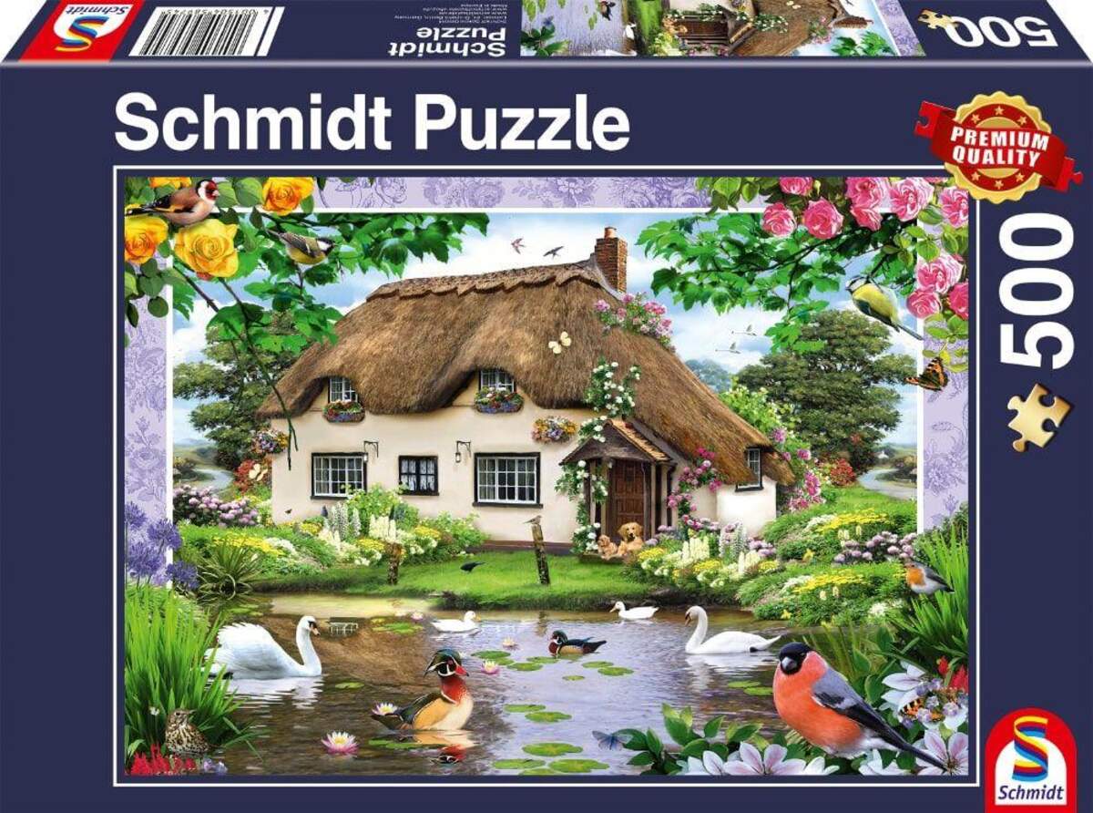 Schmidt Spiele Puzzle - Romantisches Landhaus, 500 Teile