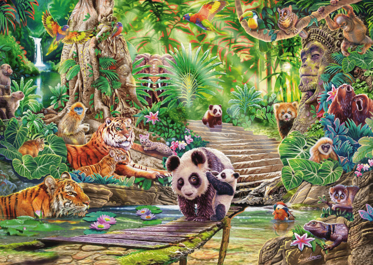 Schmidt Spiele Puzzle - Asiatische Tierwelt, 1000 Teile