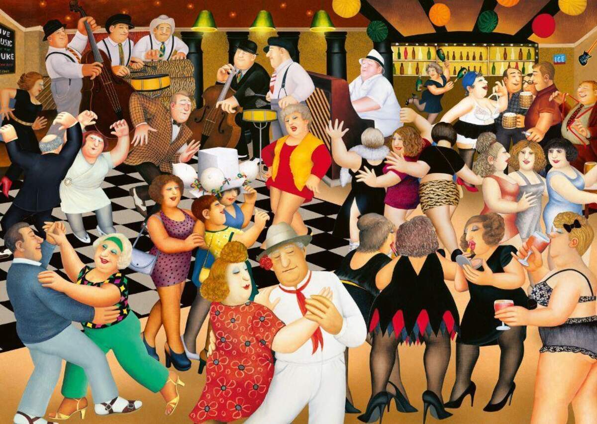 Schmidt Spiele Puzzle - Beryl Cook Partynacht 1.000 Teile