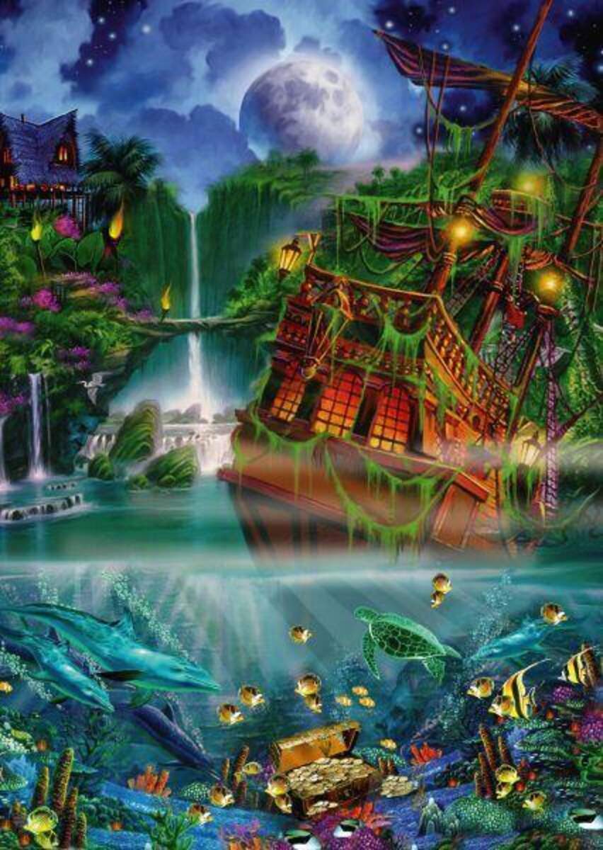 Schmidt Spiele Puzzle - John Enright Versunkener Schatz, 1.000 Teile