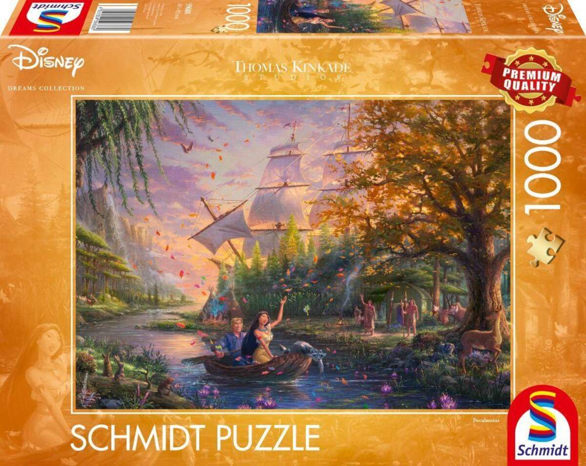 Schmidt Spiele Puzzle - Thomas Kinkade Disney Pocahontas, 1000 Teile