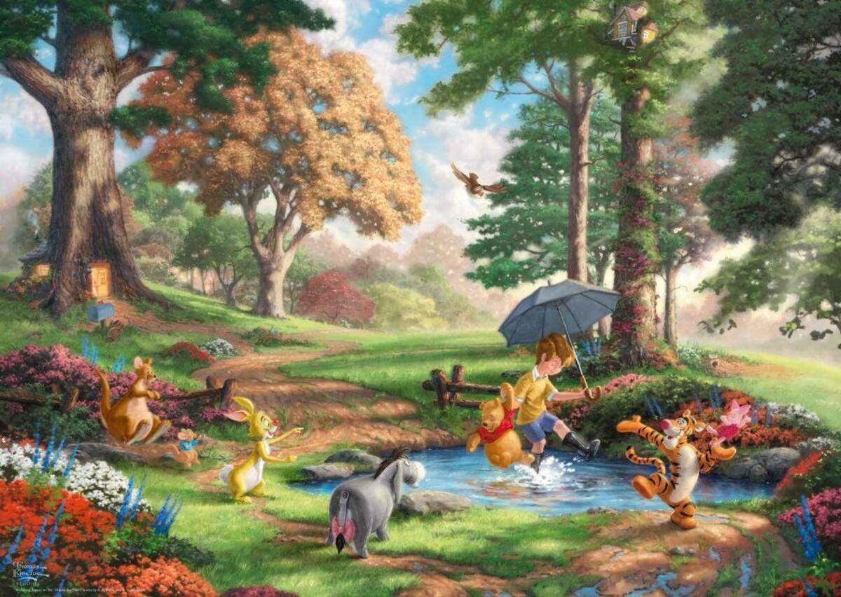 Schmidt Spiele Puzzle - Thomas Kinkade Disney Winnie The Pooh, 1000 Teile