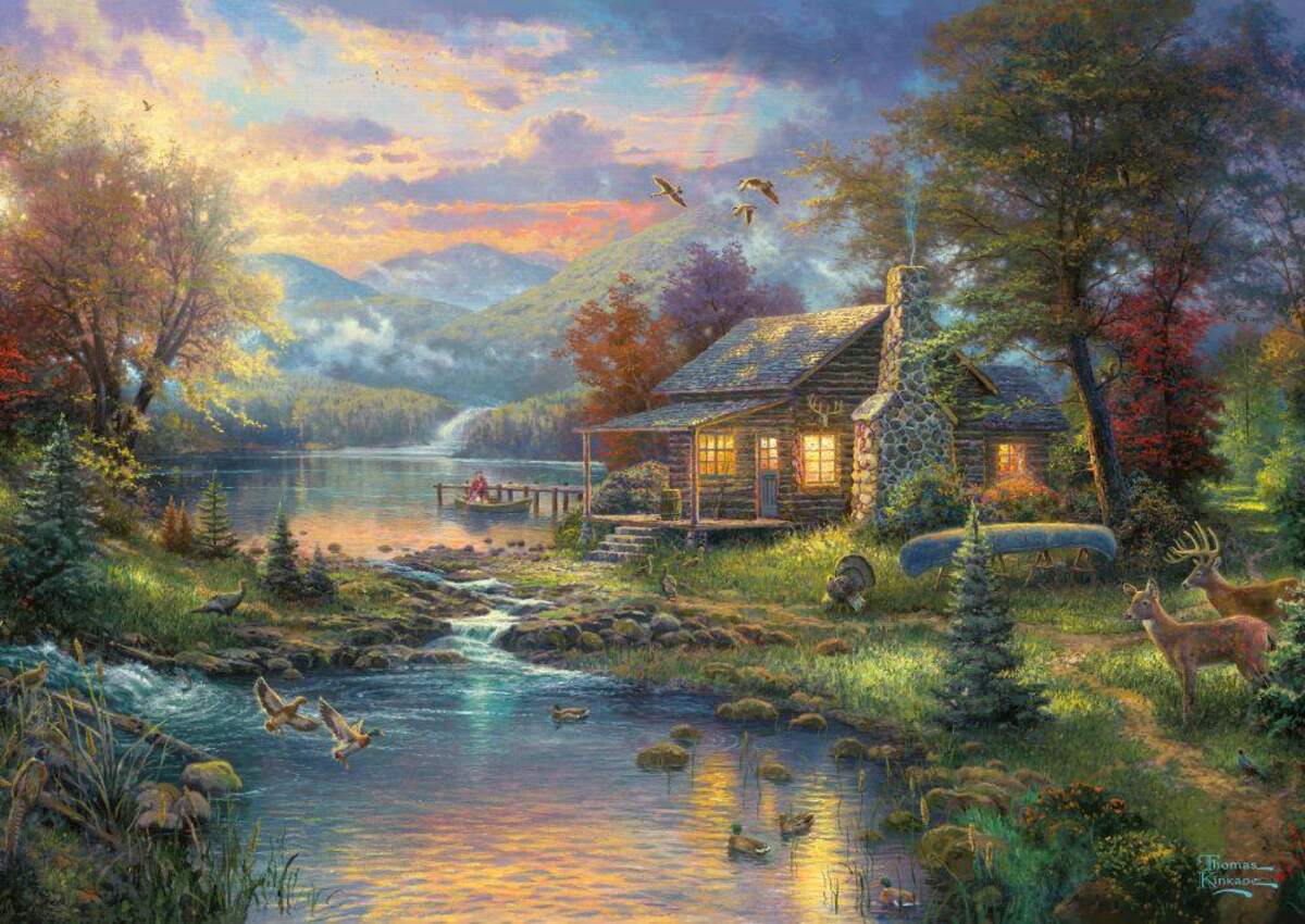 Schmidt Spiele Puzzle - Thomas Kinkade Puzzle - Nature' Paradise, 500 Teile