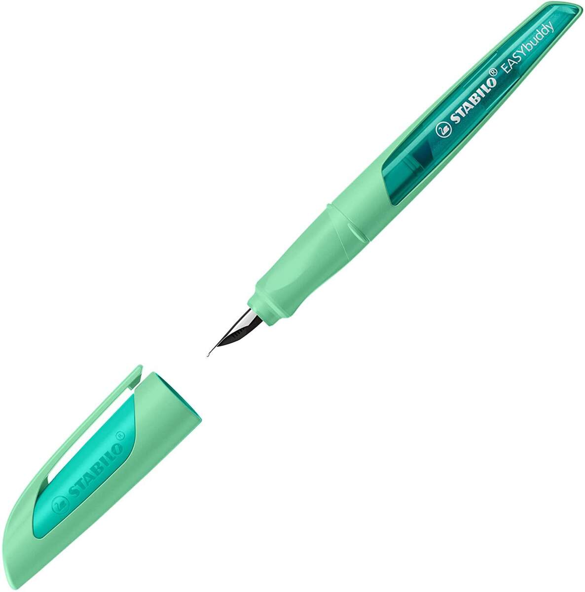 Schulfüller mit Medium-Feder M - STABILO EASYbuddy Pastel in Minzgrün