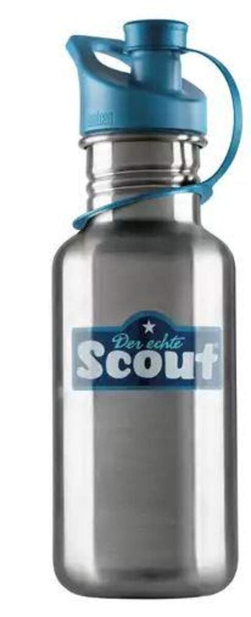 Scout Edelstahl Trinkflasche blau 0,5L
