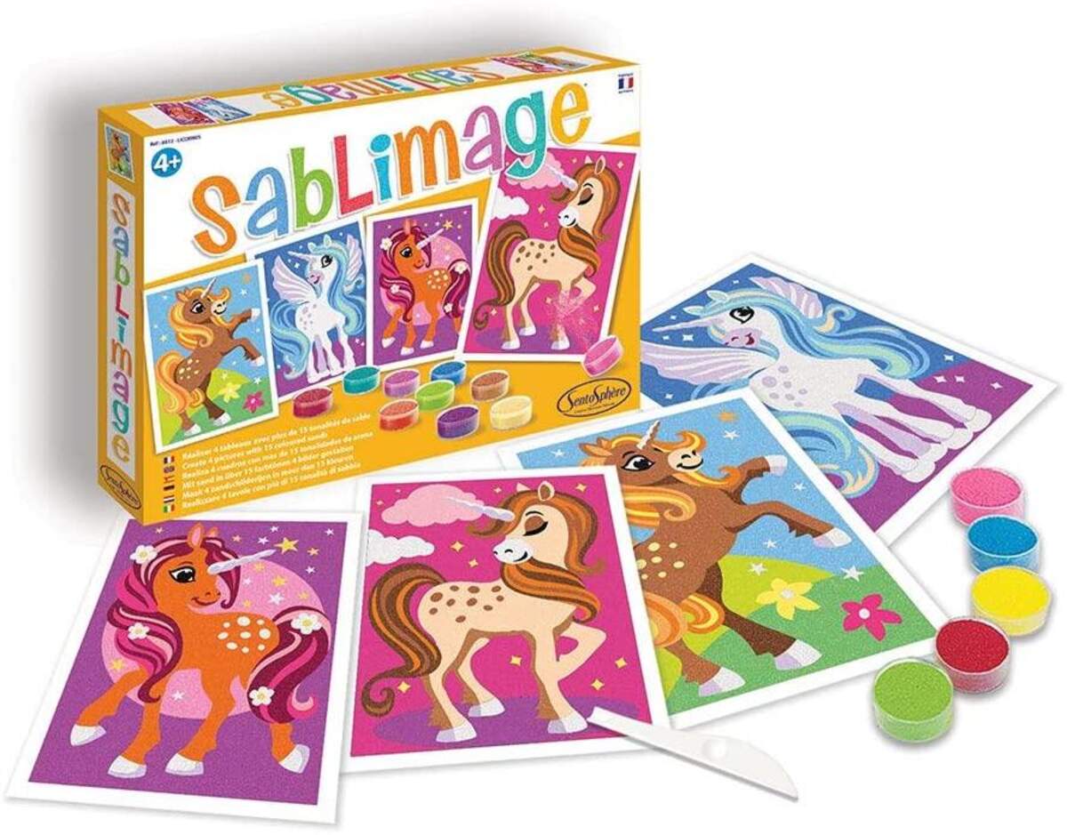 Sentosphere Sandbilder Einhörner