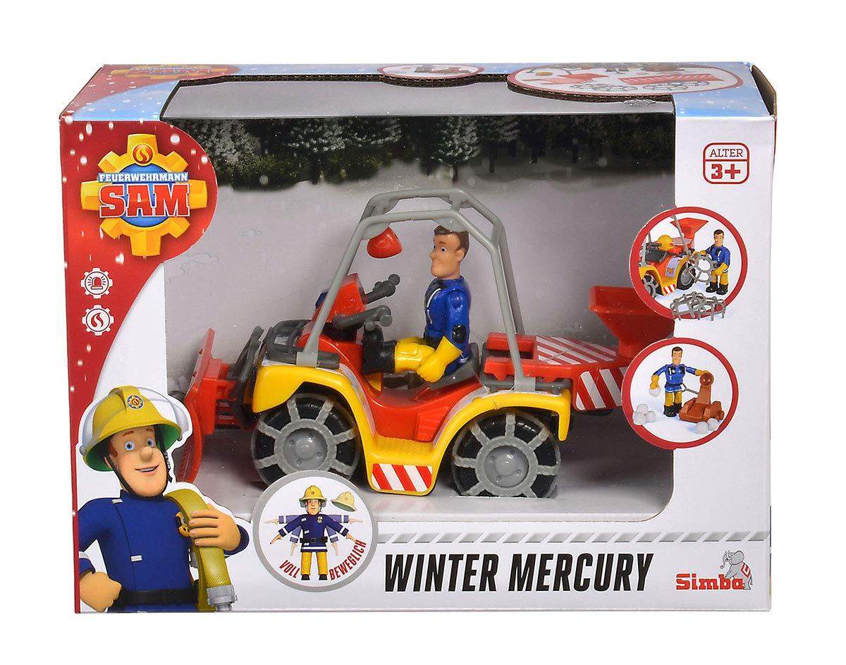 Simba Feuerwehrmann Sam Mercury Schnee Quad mit Figur