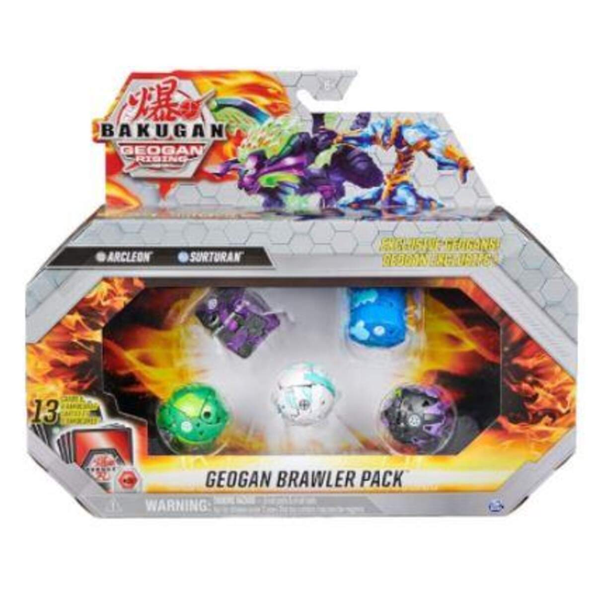 Spin Master Bakugan Rising Brawler 5er Pack, 1 Stück, 3-fach sortiert