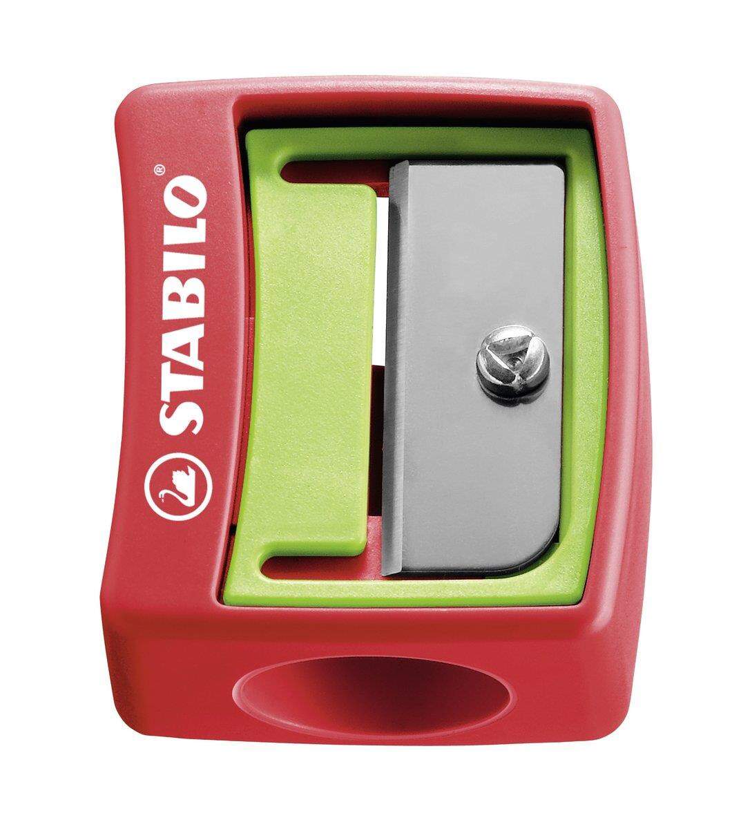 Spitzer - STABILO woody 3 in 1 Spitzer - für extradicke Stifte - rot/grün