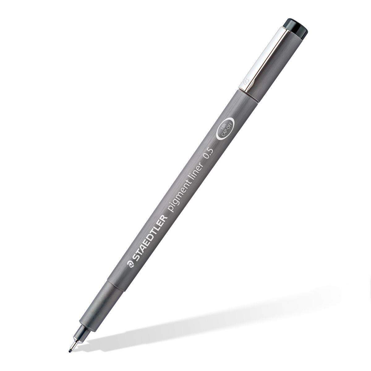 STAEDTLER® Fineliner pigment liner, schwarz, 4+2 GRATIS Etui