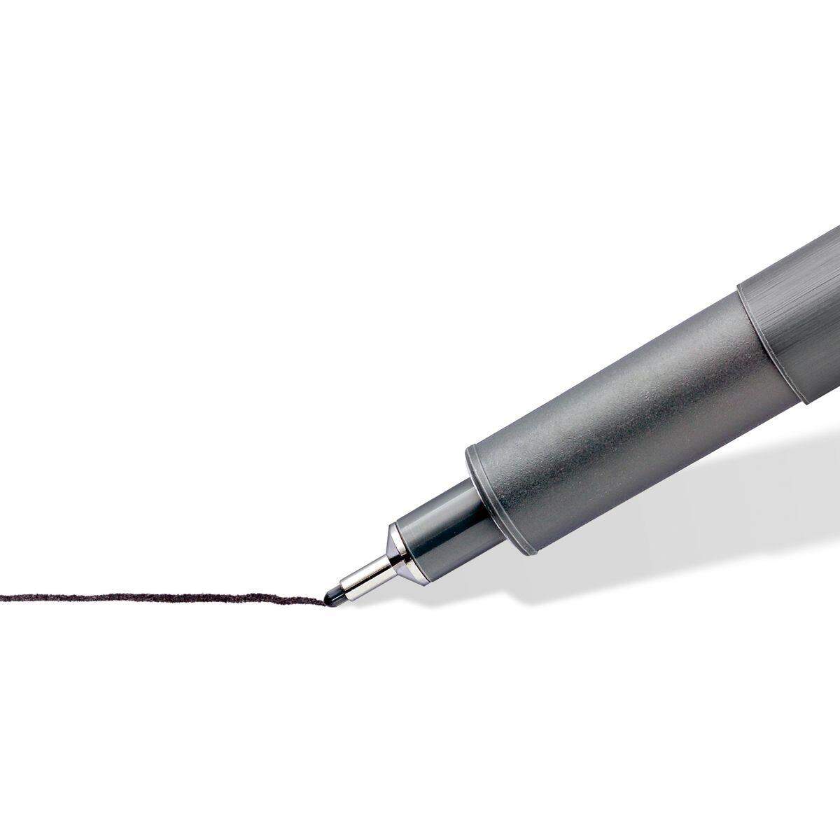 STAEDTLER® Fineliner pigment liner, schwarz, 4+2 GRATIS Etui