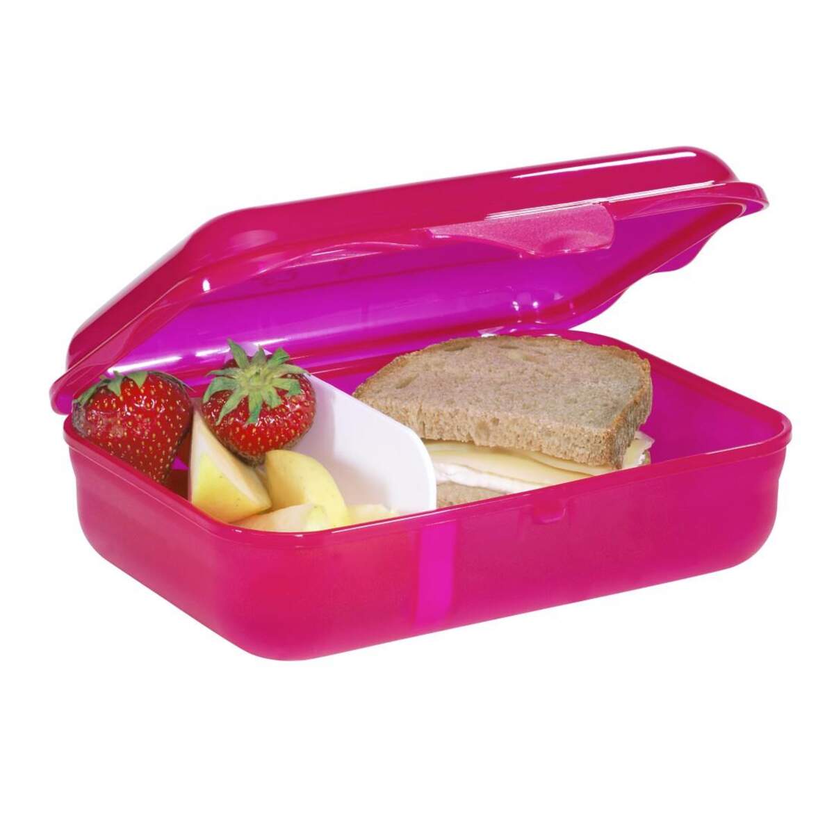 Step by Step Lunchbox mit Trennwand Glitter Heart, Pink