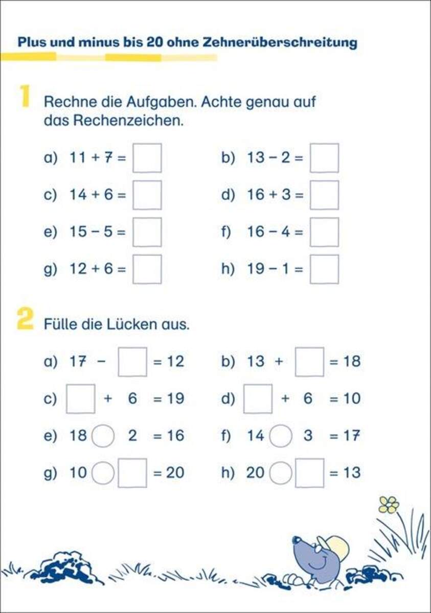 Tessloff Übungsblock Mathe 1. Klasse