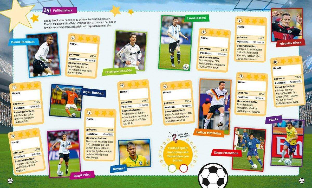 Tessloff WAS IST WAS - Rätseln und Stickern: Fußball