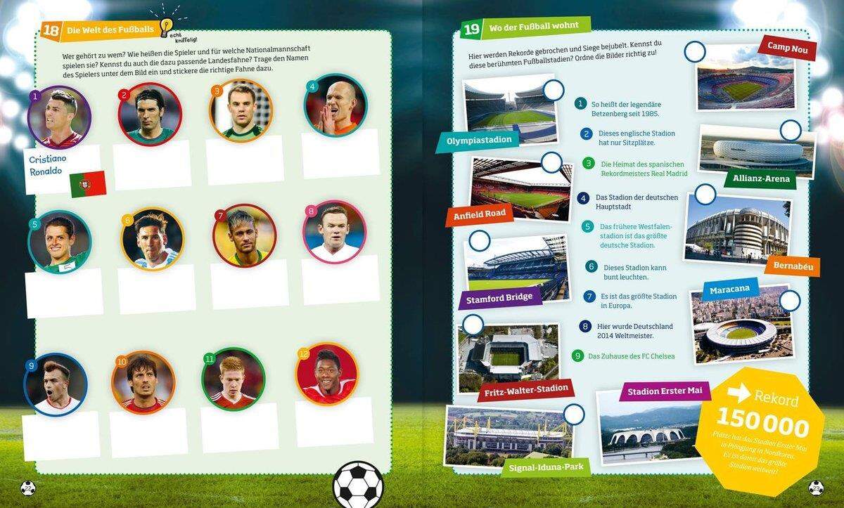 Tessloff WAS IST WAS - Rätseln und Stickern: Fußball