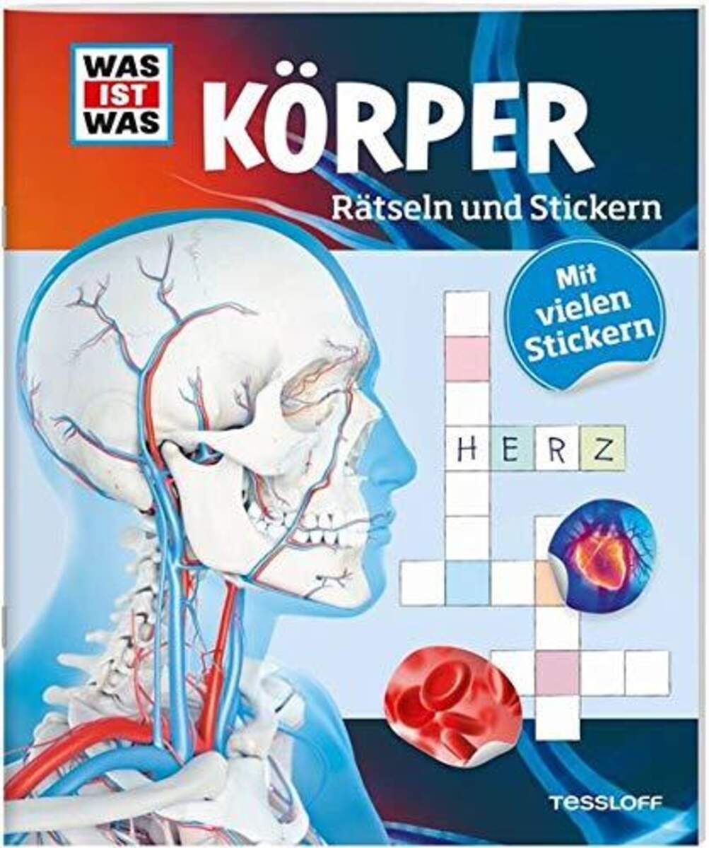 Tessloff WAS IST WAS Rätselhefte - Körper: Rätseln und Stickern