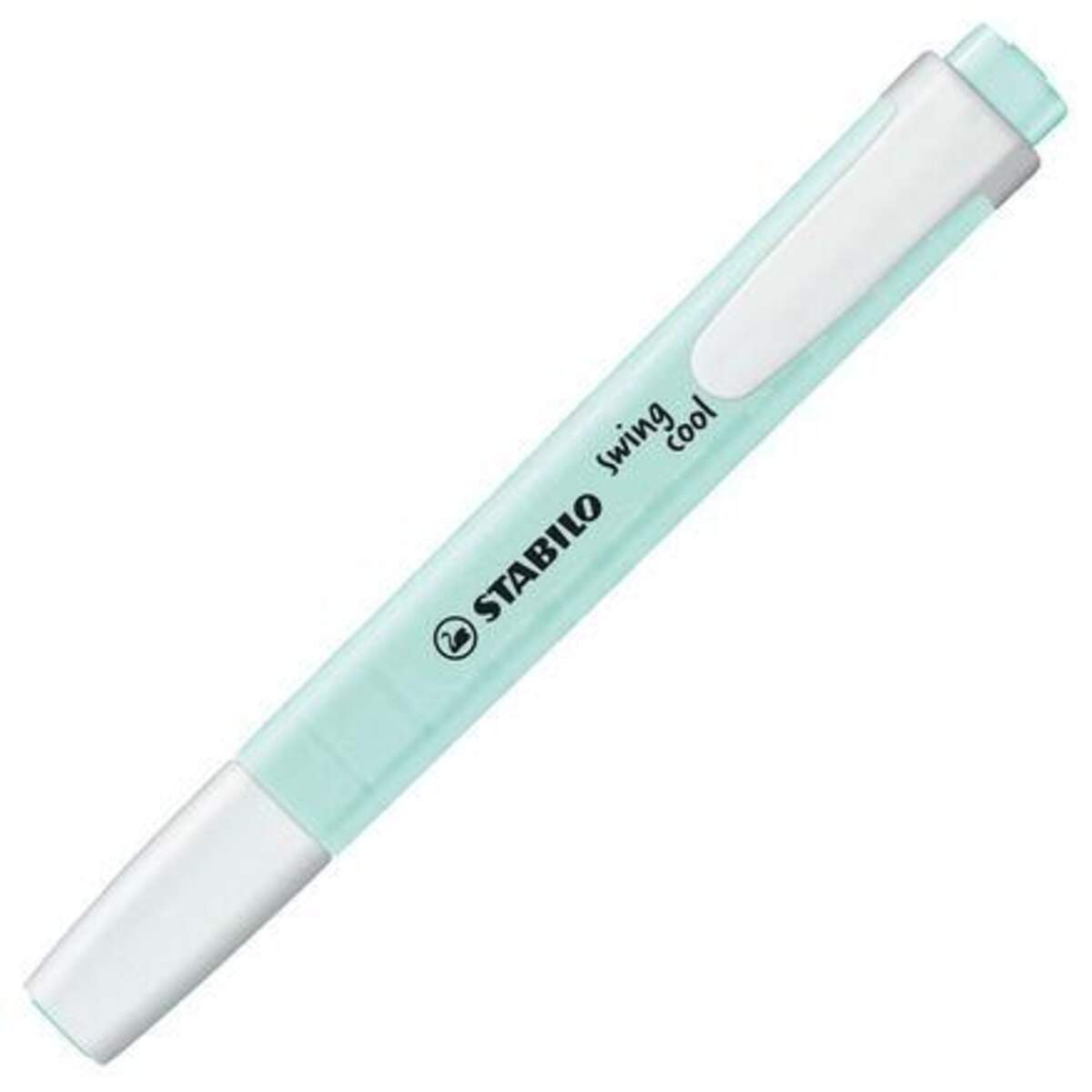 Textmarker - STABILO swing cool Pastel Edition - 4er Pack - Hauch von Minzgrün, rosiges Rouge, Schimmer von Lila, zartes Türkis