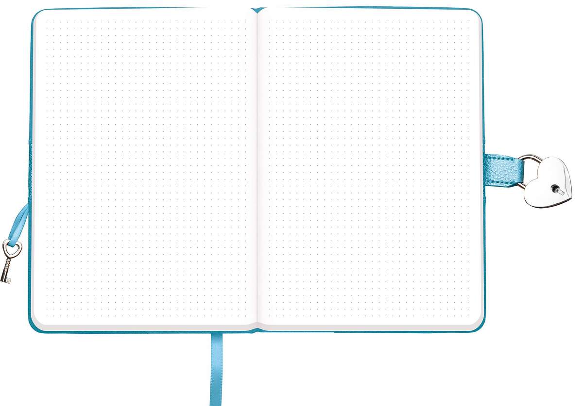 Trötsch Tagebuch matt und shiny blau mit Schloss