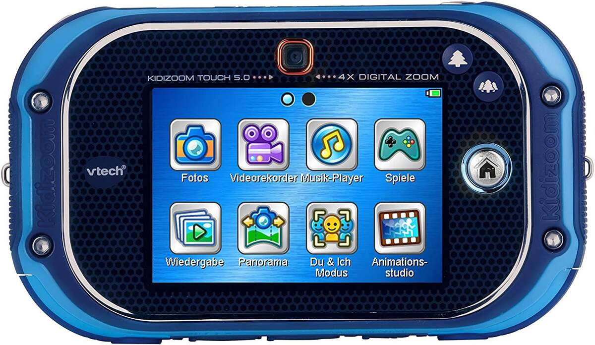 VTech KidiZoom Touch 5.0 blau inkl. Tragetasche Kinderkamera