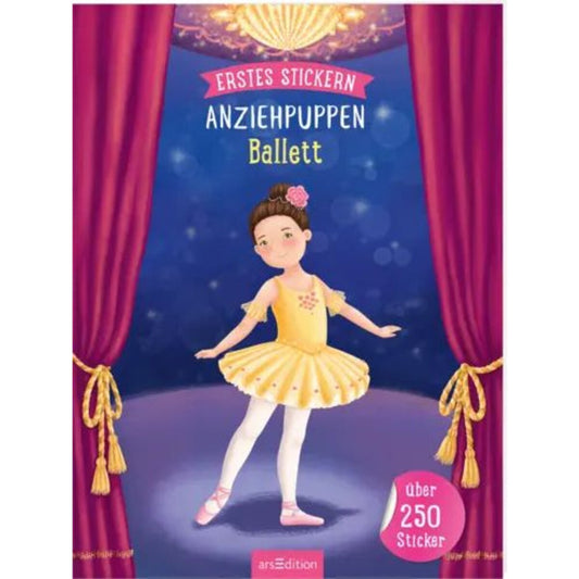 ars Edition Erstes Stickern Anziehpuppen - Ballett