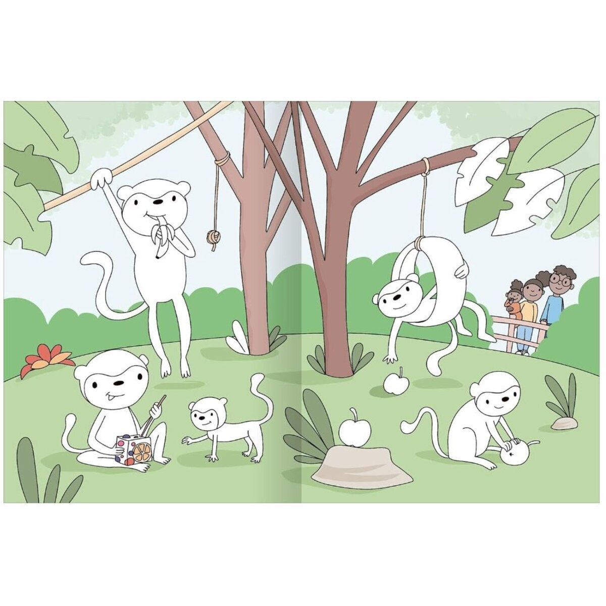 ars Edition Großes buntes Malbuch: Zoo