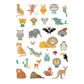 ars Edition Metallic-Sticker Wilde Tiere