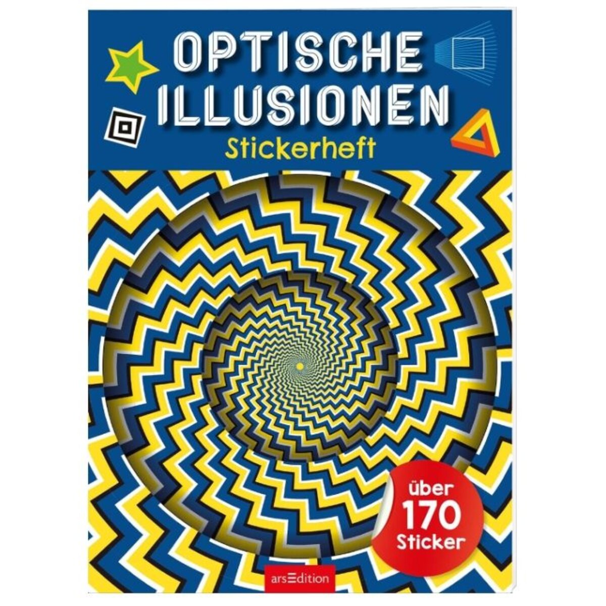 ars Edition Optische Illusionen Stickerheft