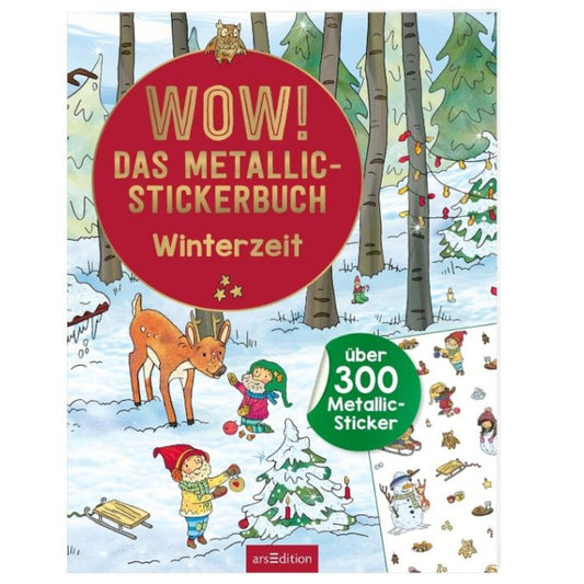 ars Edition WOW! Das Metallic-Stickerbuch – Winterzeit
