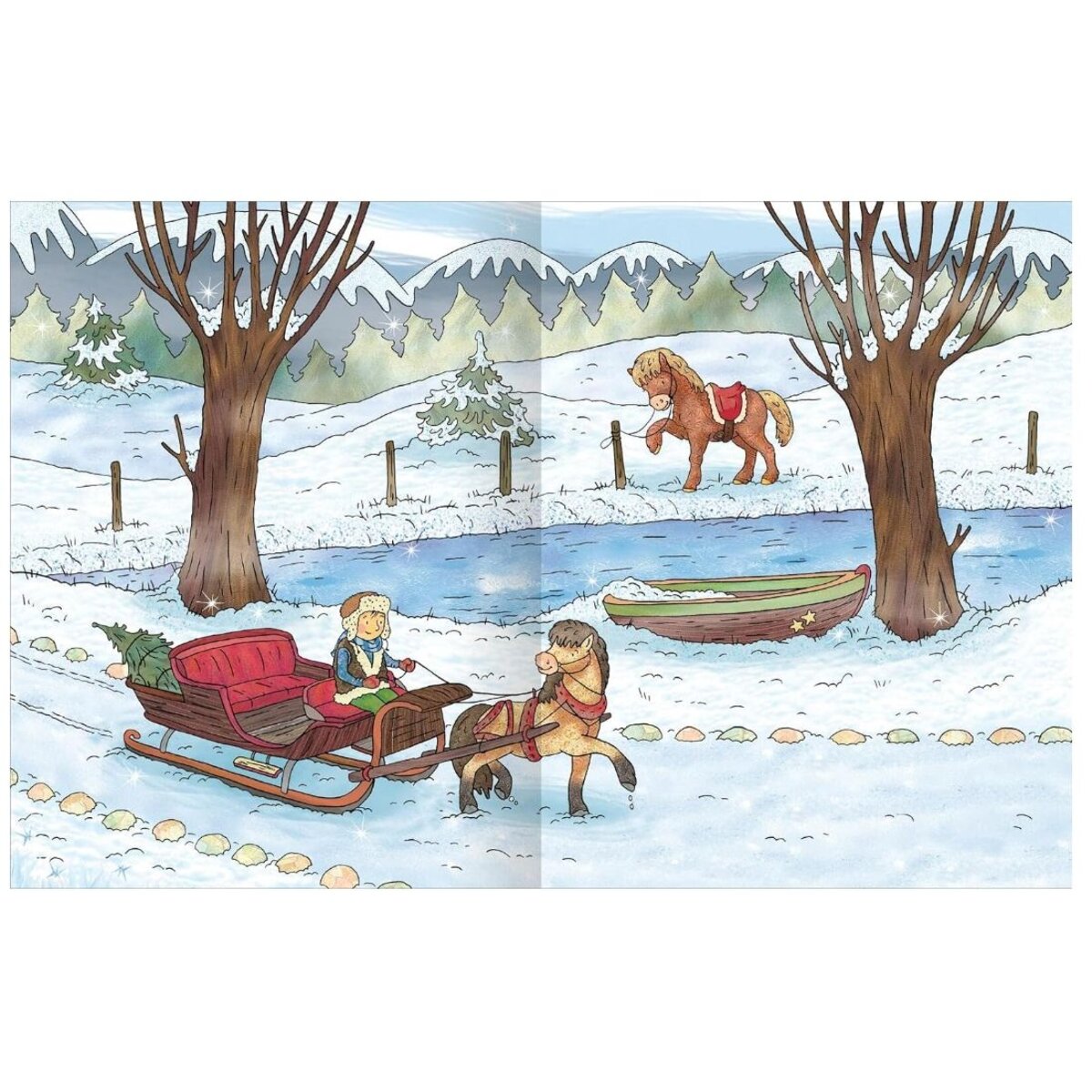 ars Edition WOW! Das Metallic-Stickerbuch – Winterzeit