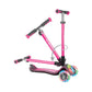 Authentic Sports Globber Elite Deluxe Flash Lights pink, mit Leuchtrollen