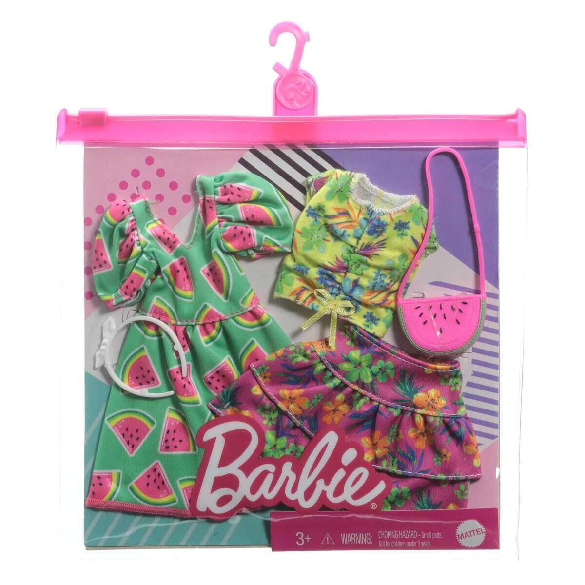Barbie Moden 2 Outfits und 2 Accessoires für die Barbie Puppe, 1 Packung, 7-fach sortiert