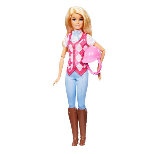 Barbie Mysteries: Das geheimnisvolle Pferdeabenteuer“ Barbie Malibu“ Puppe mit Reitkleidung und Zubehör