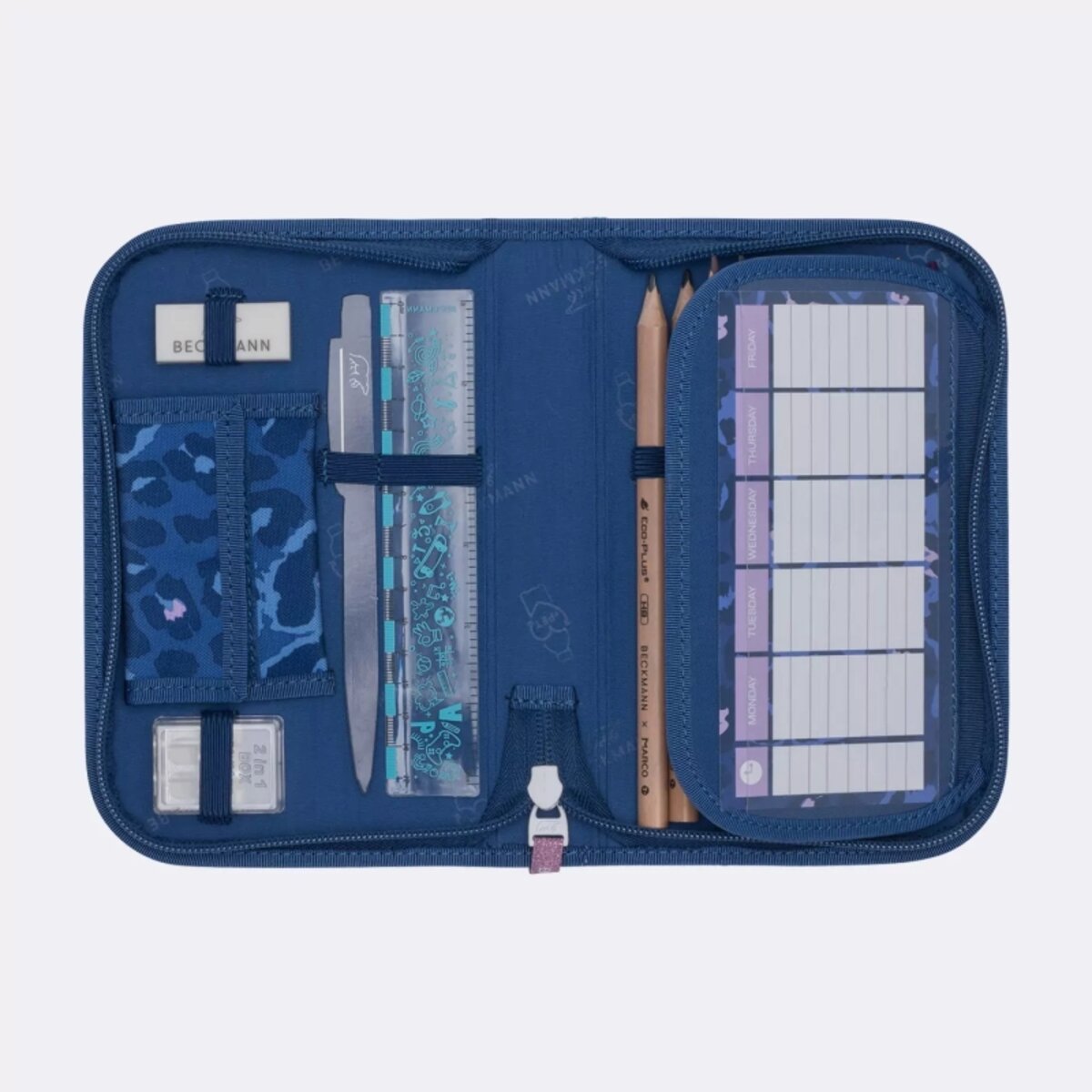 Beckmann Active Air FLX Set, Cheeta 6-teilig blau 20 bis 25 Liter