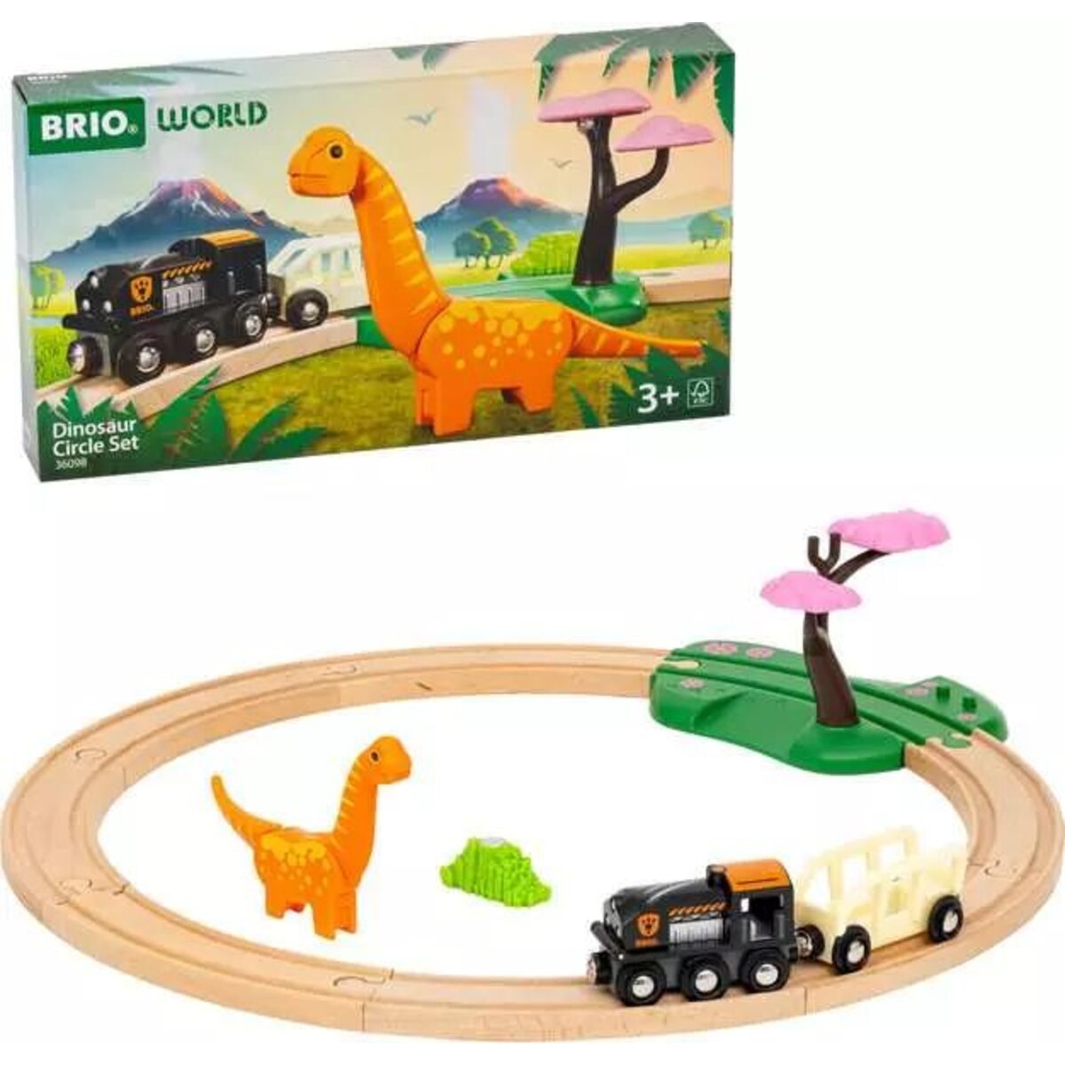 BRIO Dinosaurier Bahn Set