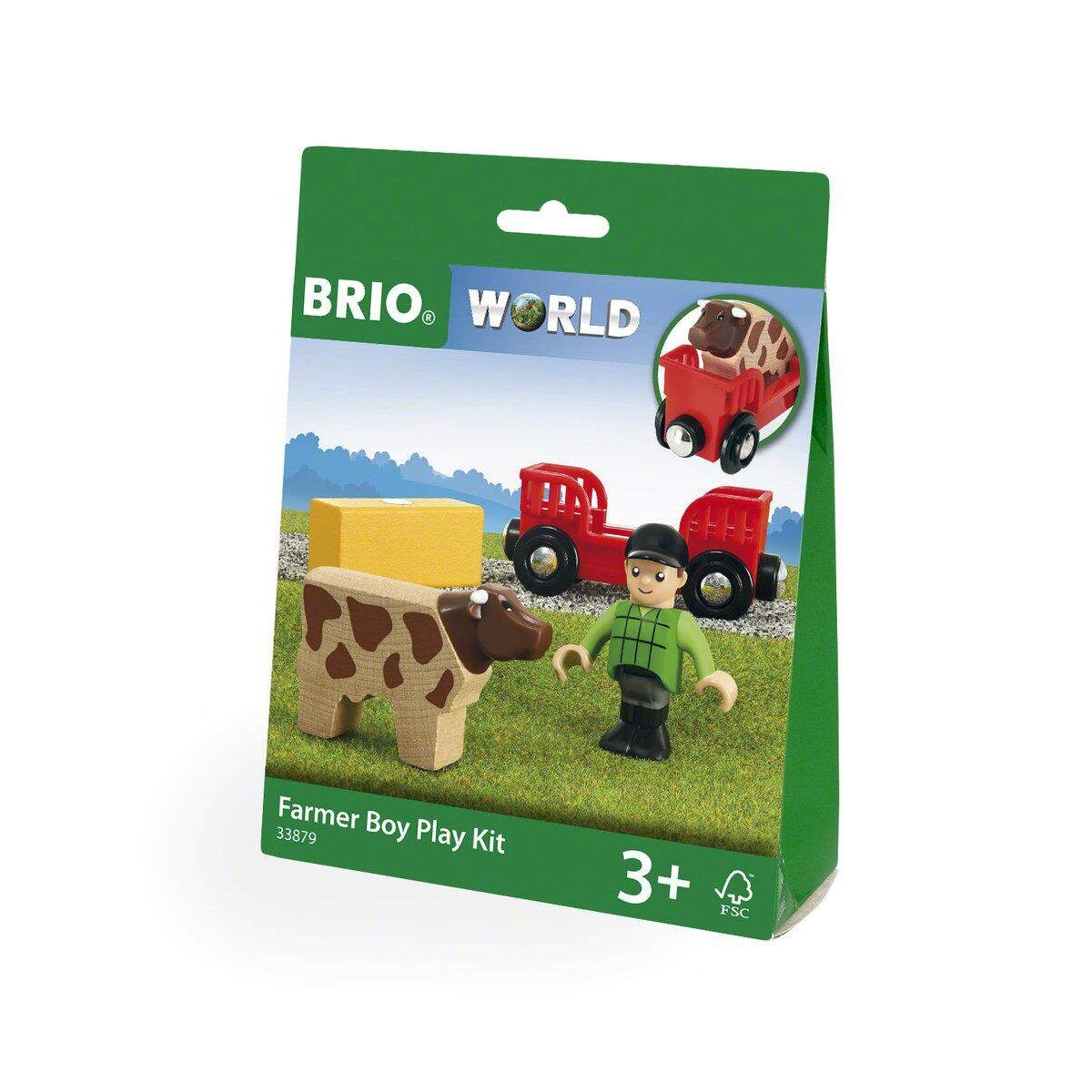 BRIO Spielpäckchen Bauer mit Kuh