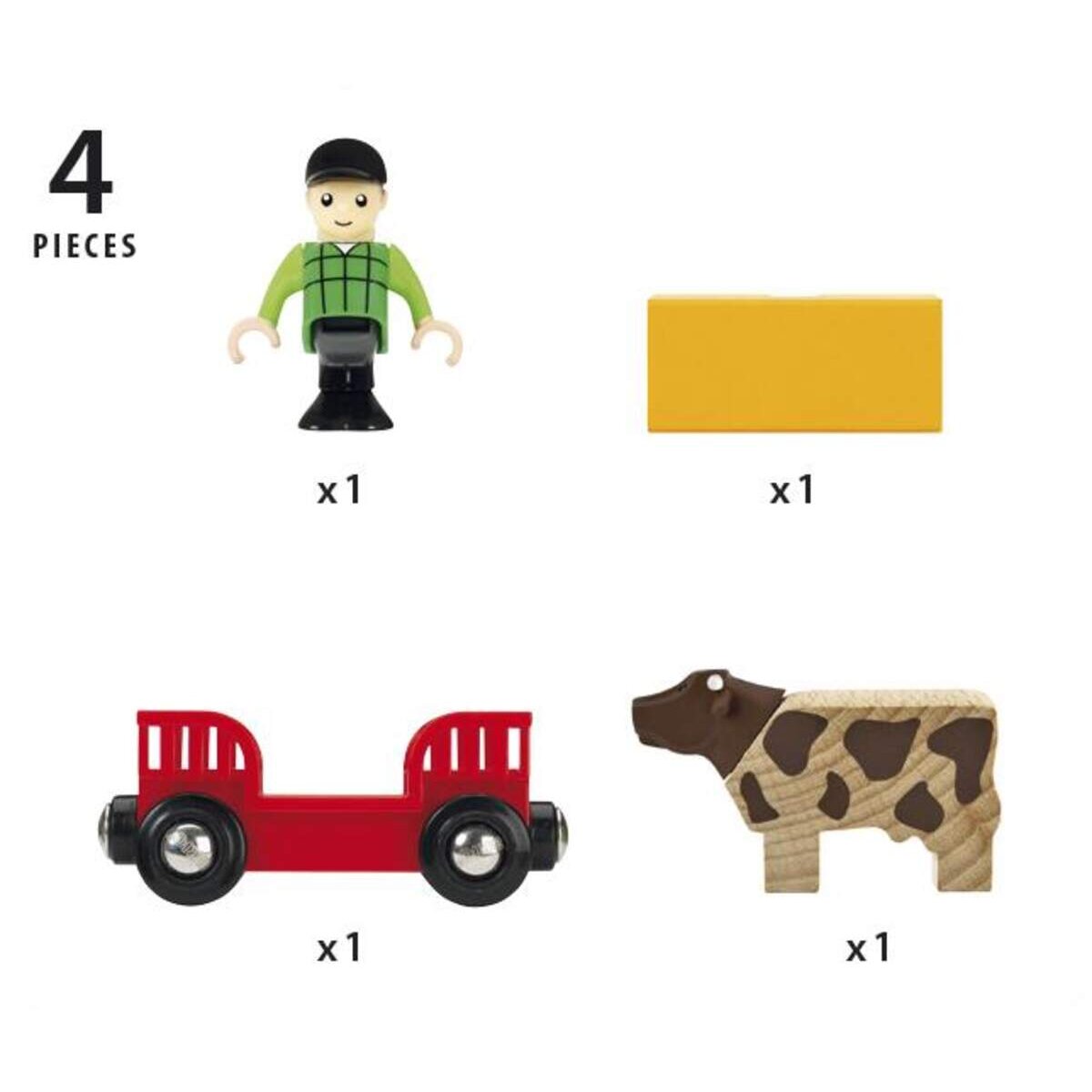 BRIO Spielpäckchen Bauer mit Kuh