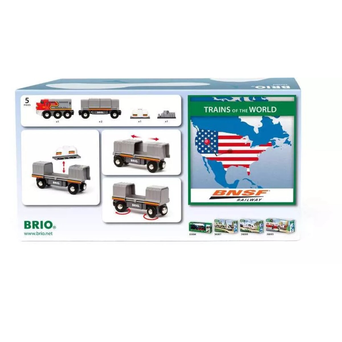 BRIO World Trains of the World Santa Fe Zug