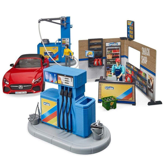 BRUDER® bworld Tankstelle mit Waschplatz