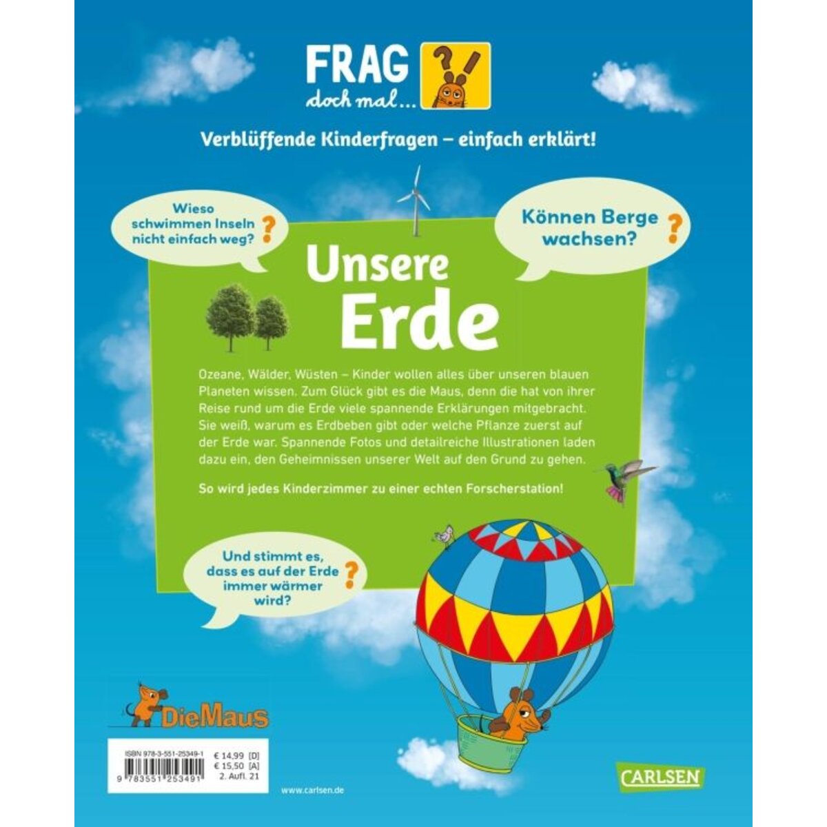Carlsen Verlag Frag doch mal ... die Maus: Unsere Erde