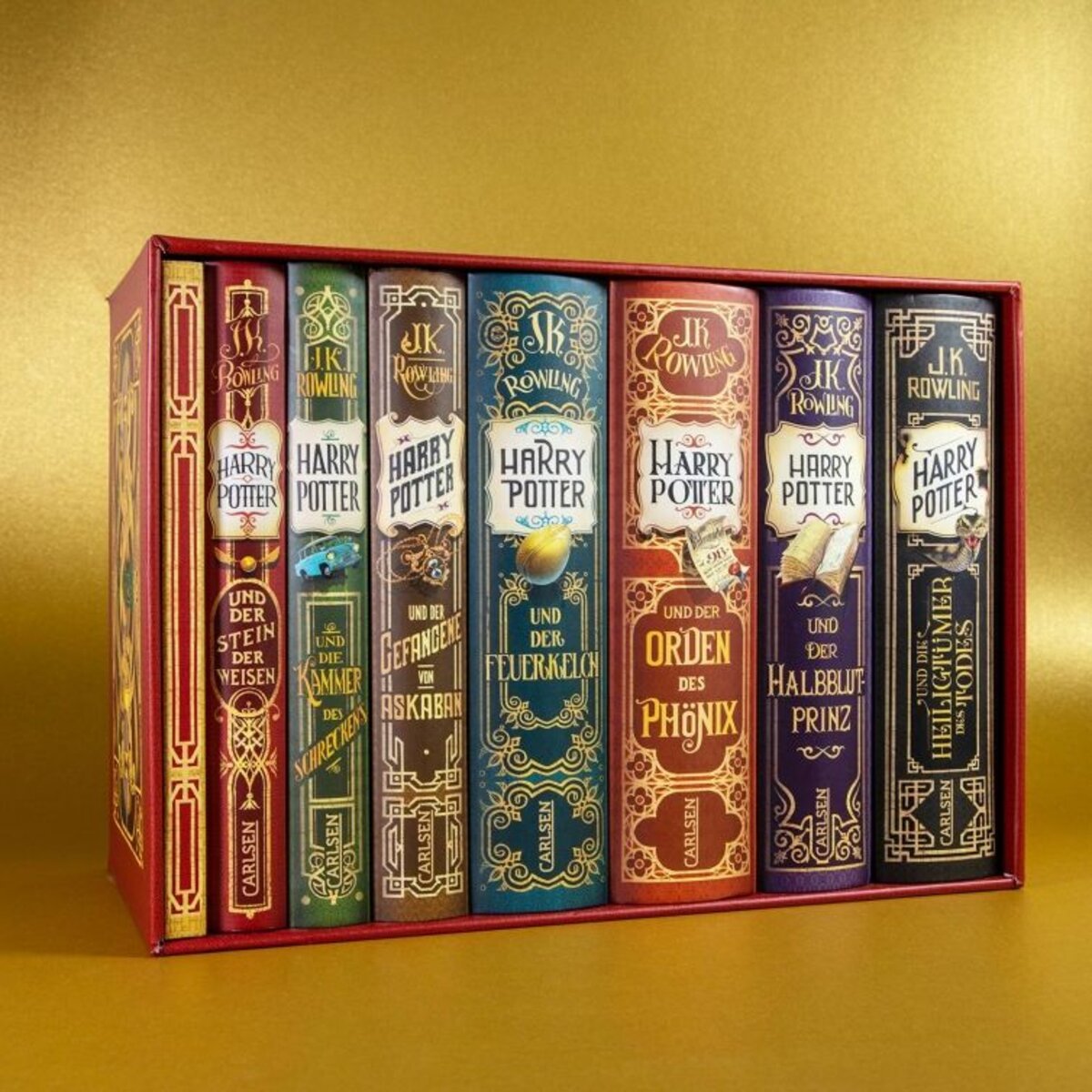 Carlsen Verlag Harry Potter: Band 1-7 im Schuber – mit exklusivem Extra! (Harry Potter)