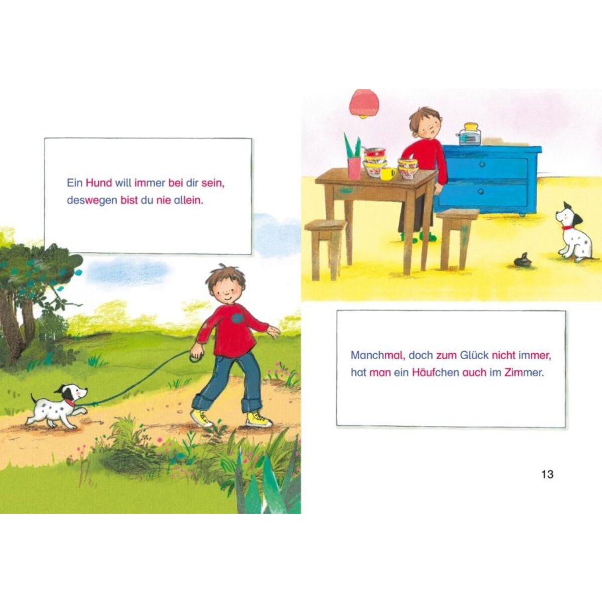 Carlsen Verlag LESEMAUS zum Lesenlernen Sammelbände: Meine liebsten Hunde-Silben-Geschichten