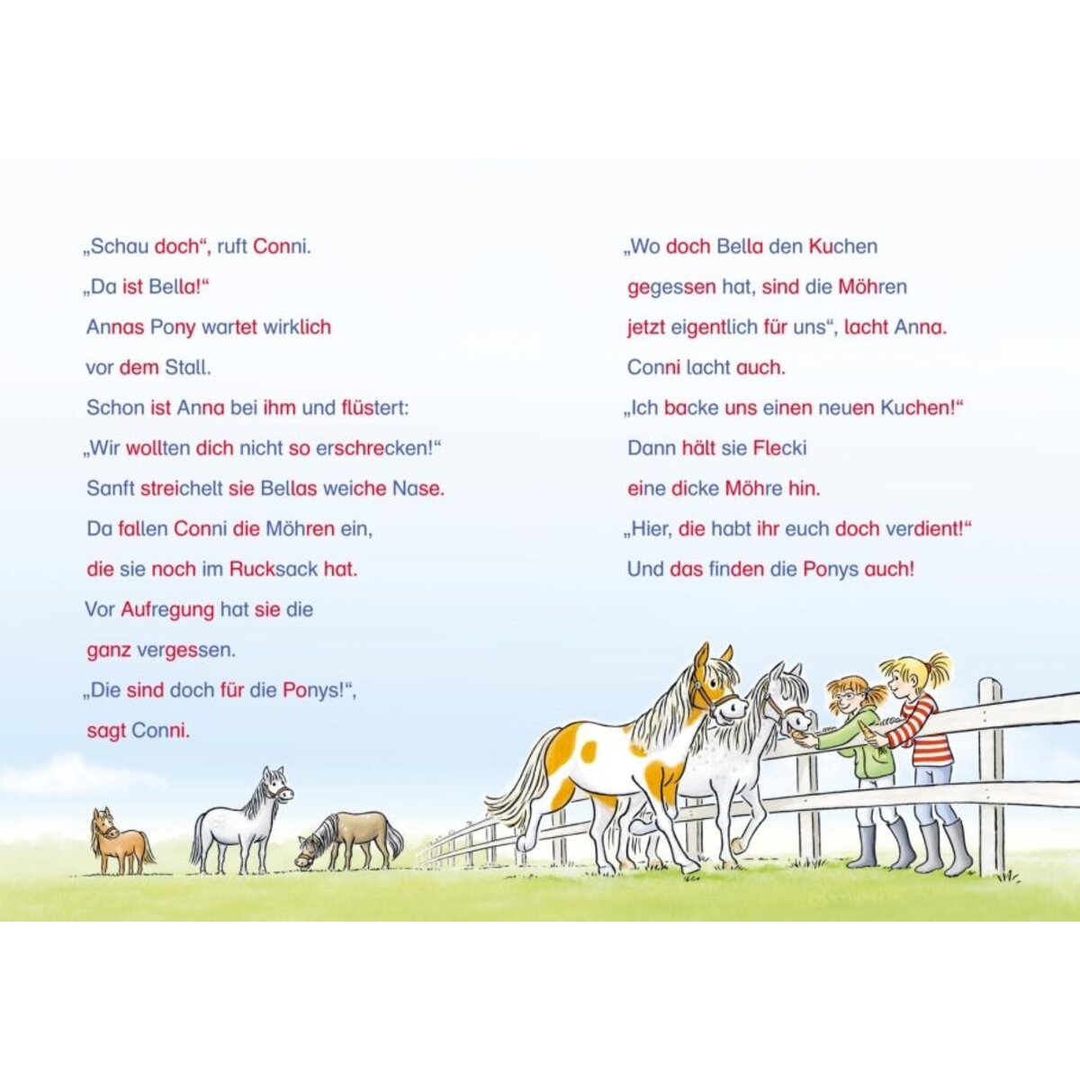 Carlsen Verlag LESEMAUS zum Lesenlernen Sammelbände: Pony-Silben-Geschichten mit Conni