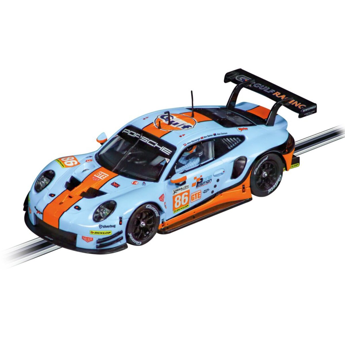 Carrera Digital 132 - Porsche 911 RSR "Gulf Racing, Mike Wainwright, No.86", Silverstone 2018