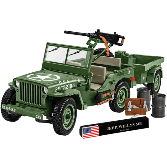 Cobi Jeep Willys MB & Trailer - Executive Edition