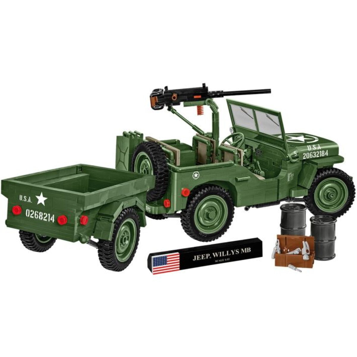Cobi Jeep Willys MB & Trailer - Executive Edition