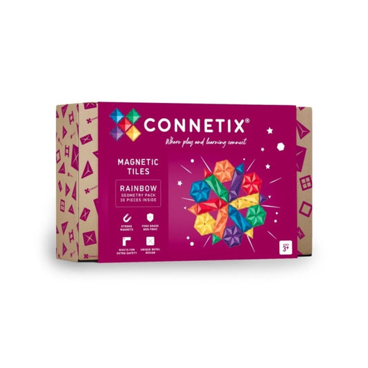 Connetix Magnetbausteine Rainbow Geometry Pack 30 tlg.