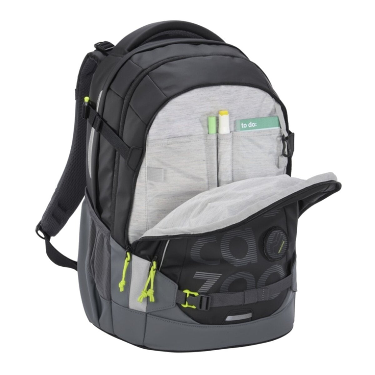 Coocazoo Schulrucksack MATE Tarp Black Thunder schwarz 30 Liter