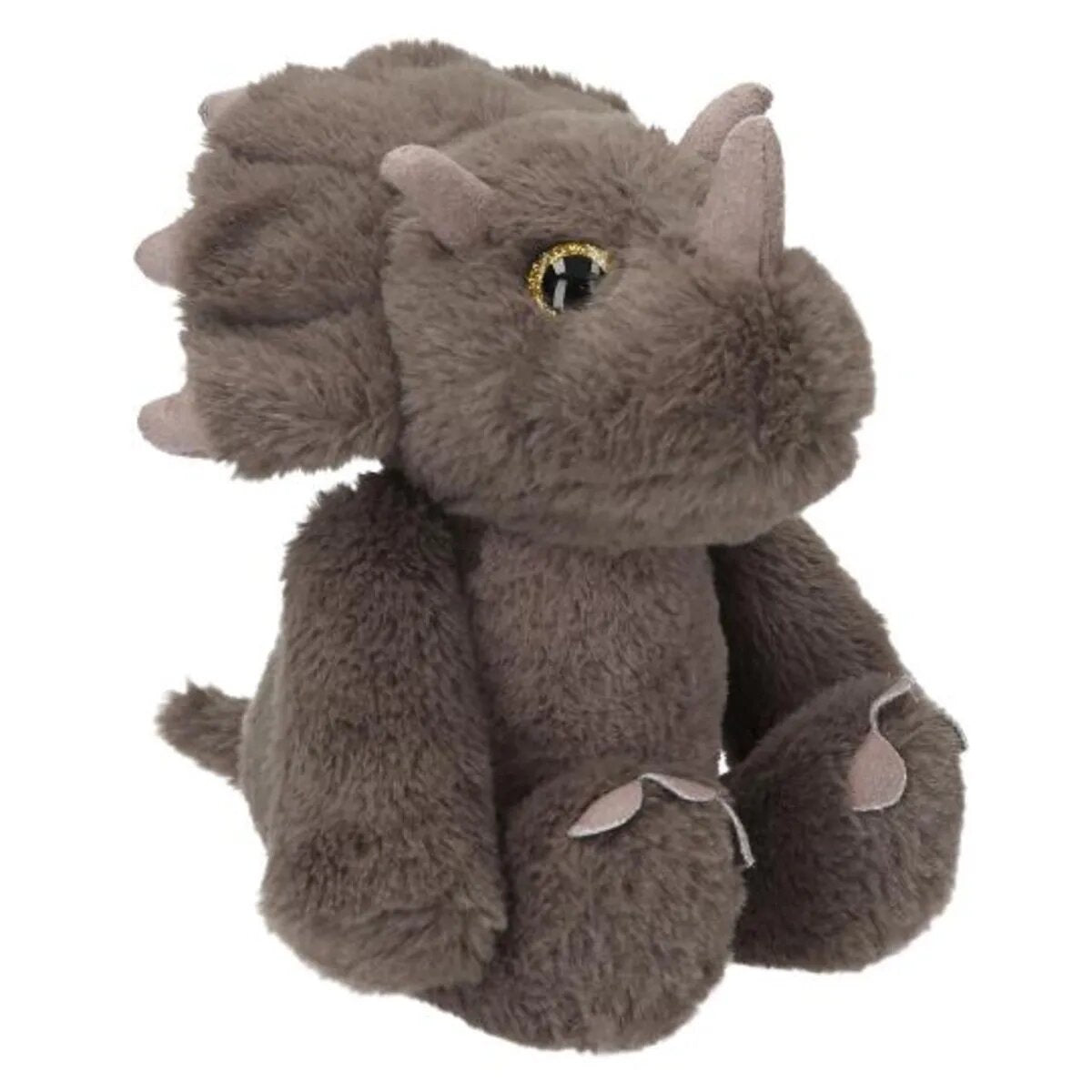 Depesche Dino World Plüsch Floppy Triceratops 25 cm mit Glitzeraugen