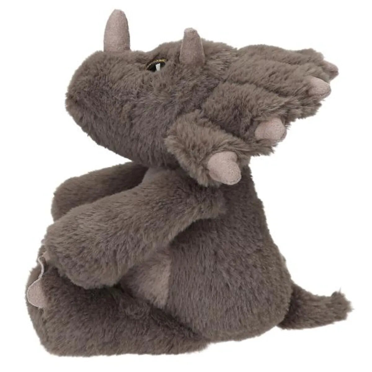 Depesche Dino World Plüsch Floppy Triceratops 25 cm mit Glitzeraugen