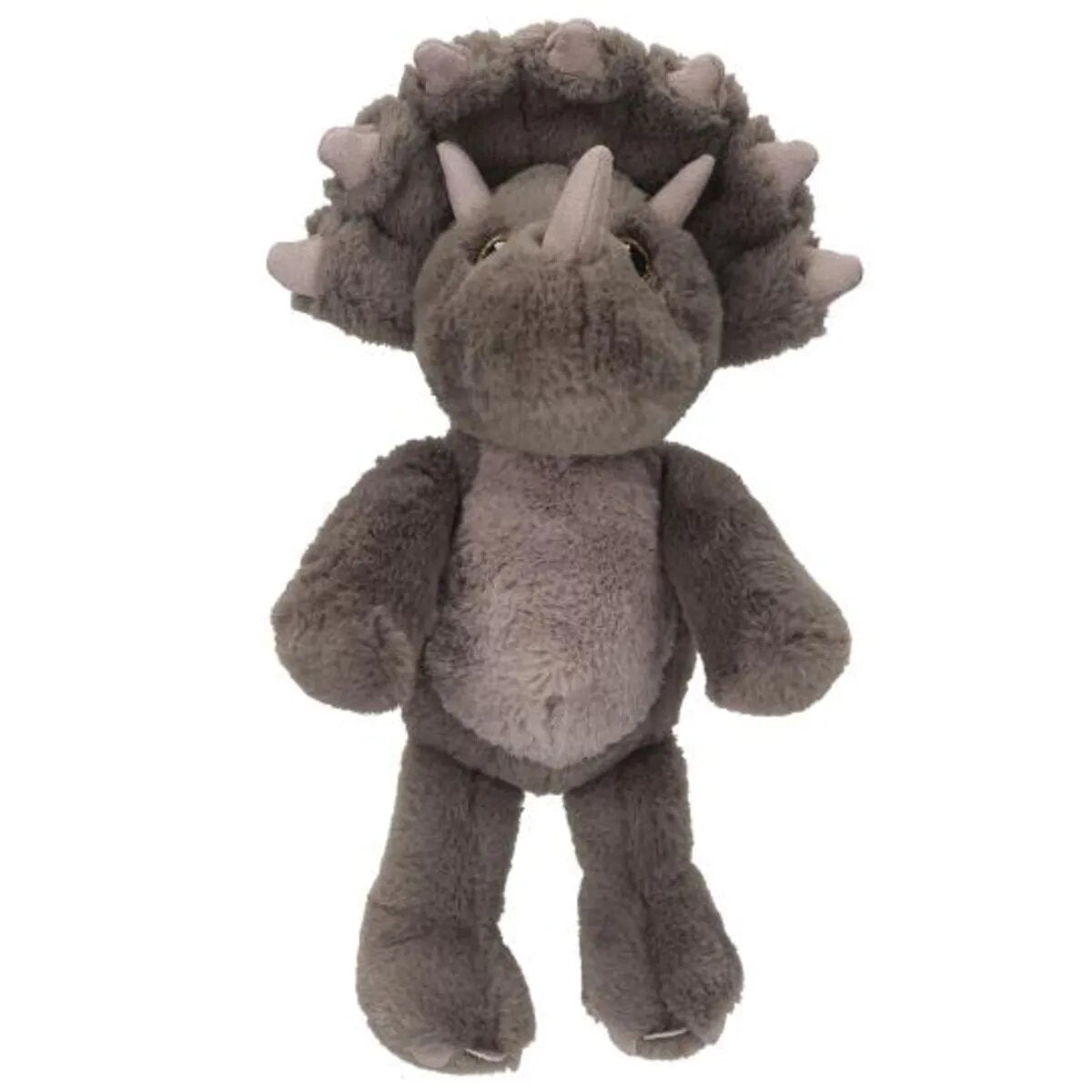 Depesche Dino World Plüsch Floppy Triceratops 25 cm mit Glitzeraugen